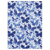 Blauwe Waterverf voor vlinder Klembord (Achterkant)