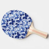 Blauwe Waterverf voor vlinder Tafeltennisbatje (Zijkant)