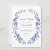 Blauwe Waterverf Vrijgezellenfeest Kaart (Voorkant)