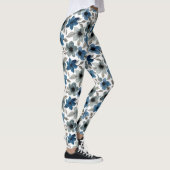 Blauwe Waterverf Vrouwelijke Leggings (Rechts)