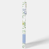 Blauwe Waterverf Wilde Bloem Monogram Case-Mate iPhone Case (Achterkant / Rechts)