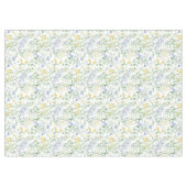 Blauwe Waterverf Wilde Bloem Tafelkleed (Voorkant (Horizontaal))