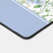 Blauwe Waterverf Wilde Bloemen Bureaumat (Hoek)