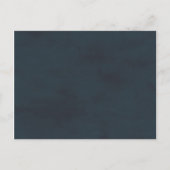 Blauwe Waterverf Winter Woodland Forest Wedding Uitnodiging Briefkaart (Achterkant)