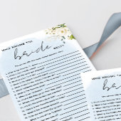 Blauwe Waterverf Witte Roos Die De Bruid Kent