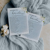 Blauwe Waterverf Witte Roos Die De Bruid Kent