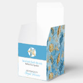 Blauwe Waterverf Zeesterren Zeepaardschelpen Badbo Bedankdoosjes (Geopend)