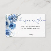 Blauwe waterverven, luidop informatiekaartje (Voorkant)