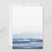 Blauwe watervlek op het meer | Aangepast: de datum Save The Date (Achterkant)