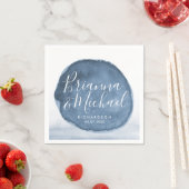 Blauwe watervlek op het meer | Gepersonaliseerde b Servet (Insitu)