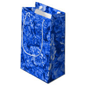 Blauwe waterzak klein cadeauzakje (Achterkant Gekanteld)