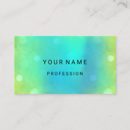 Blauwe waterzuivering Abstracte minimale groene ec Visitekaartje