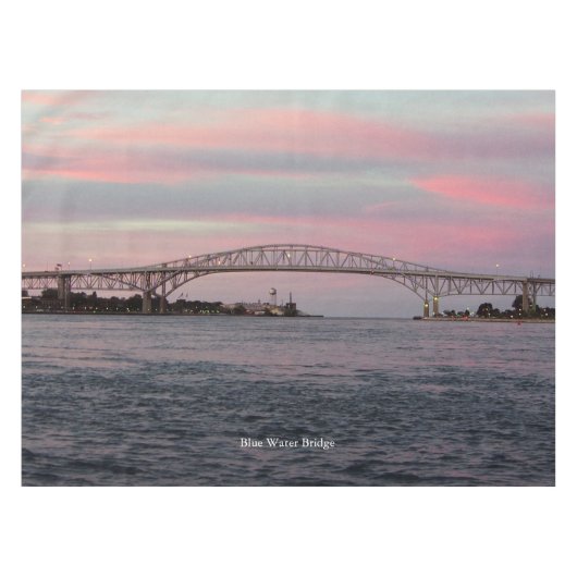 Blauwe wattenstaafje tafelkleed (Voorkant (Horizontaal))