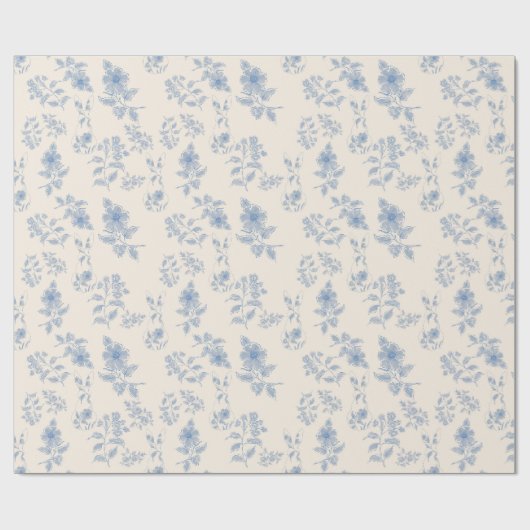 Blauwe wc Pasen Cadeaupapier (Vlak)