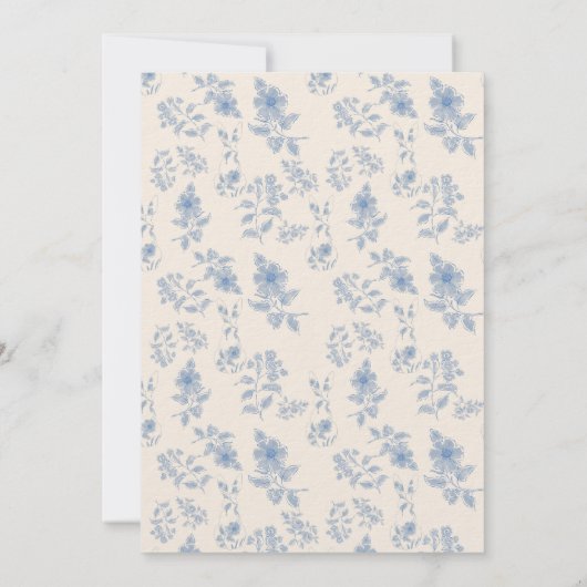 Blauwe wc Pasen Kaart (Achterkant)