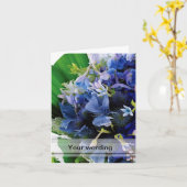 BLAUWE WEDDING BOUQUET NOTECARDS KAART (Gele Bloem)