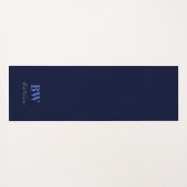 Blauwe weduwe, spiegelvormig design aangepaste yog yogamat (Achterkant (horizontaal))