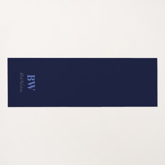 Blauwe weduwe, spiegelvormig design aangepaste yog yogamat (Achterkant (horizontaal))