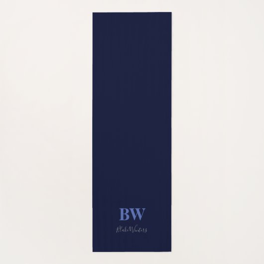 Blauwe weduwe, spiegelvormig design aangepaste yog yogamat (Achterkant)