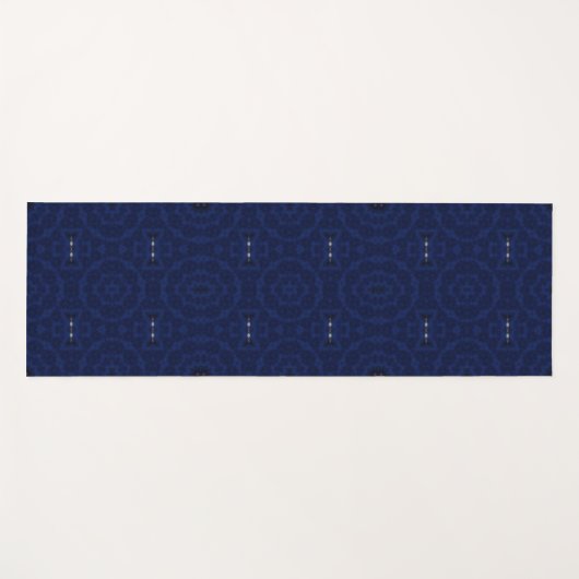 Blauwe weduwe, spiegelvormig design aangepaste yog yogamat (Voorkant (horizontaal))