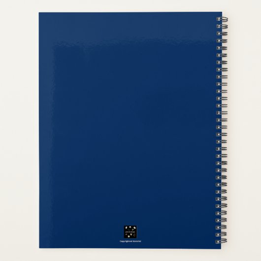 BLAUWE WEEKLY PLANNER (Achterkant)