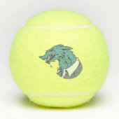 Blauwe Weerwolf Penn tennisballen (Voorkant)
