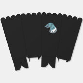Blauwe Weerwolf zwarte popcorn dozen Bedankdoosjes (Ongevouwen)