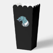 Blauwe Weerwolf zwarte popcorn dozen Bedankdoosjes (Voorkant)