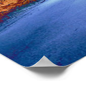 Blauwe wegen poster (Hoek)