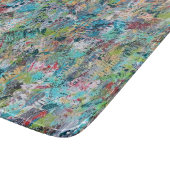 Blauwe weide 6 x 7 Deco glazen snijplank (Hoek)