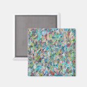 Blauwe weide magneet (Voorkant / Achterkant)