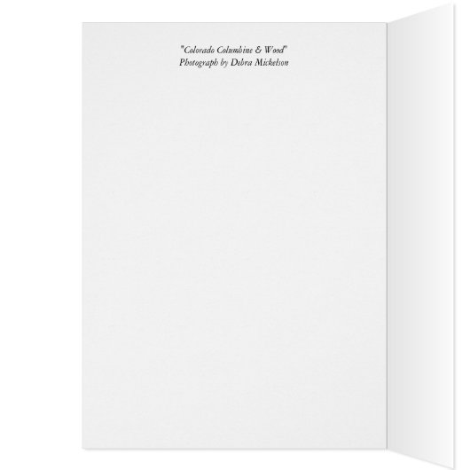 Blauwe Wenskaart en hout (Binnen (Links))