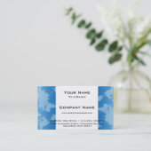 Blauwe Wereldkaart D3 Modern Visitekaartje (Staand voorkant)