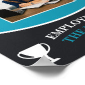  blauwe werknemer van het Afbeelding van de maand Poster (Hoek)