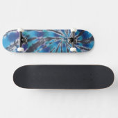 Blauwe wervelbandkleurstof persoonlijk skateboard (Horizontaal)