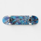 Blauwe wervelbandkleurstof persoonlijk skateboard (Horizontaal)