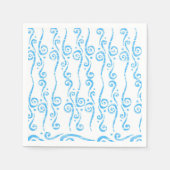 Blauwe Wervelende Servetten (Voorkant)