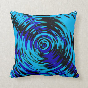 Blauwe Wervelende Worp Kussen Bank Bed Decor