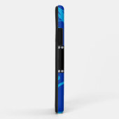 Blauwe wervelingen bruiloft gunsten Case-Mate iPhone case (Achterkant/rechts)