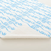 Blauwe Wervelingen Fleece Deken (3/4)