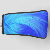 Blauwe wervelingen & vlinders golfheadcover (Voorkant)