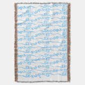 Blauwe Wervels Fleece Dekbed Deken (Voorkant Verticaal)