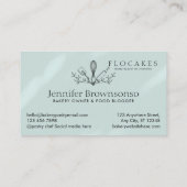 Blauwe Whisk Gebak Chef Home Bakkerij Cafe gebak Visitekaartje (Achterkant)