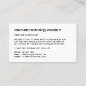 Blauwe Wi-Fi Logo, Informatietechnologie, Computer Visitekaartje (Achterkant)