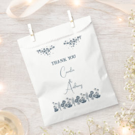 Blauwe Wildbloem Bloemen Boho Bruiloft Bedankzakje