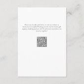 Blauwe Wildbloemen Elegant Formele Bruiloft Hotel Informatiekaartje (Achterkant)