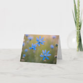 Blauwe Wildbloemen in Meadow Notitiekaartje (Voorkant)