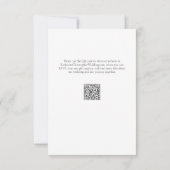 Blauwe Wildbloemen Moderne Elegante Formele Bruilo RSVP Kaartje (Achterkant)