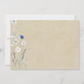 Blauwe Wilde Bloem Bedankt (Achterkant)