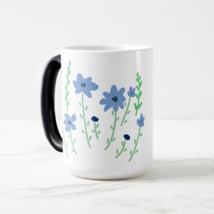Blauwe Wilde Bloem Botanische Tuin Natuur Cadeau Magische Mok